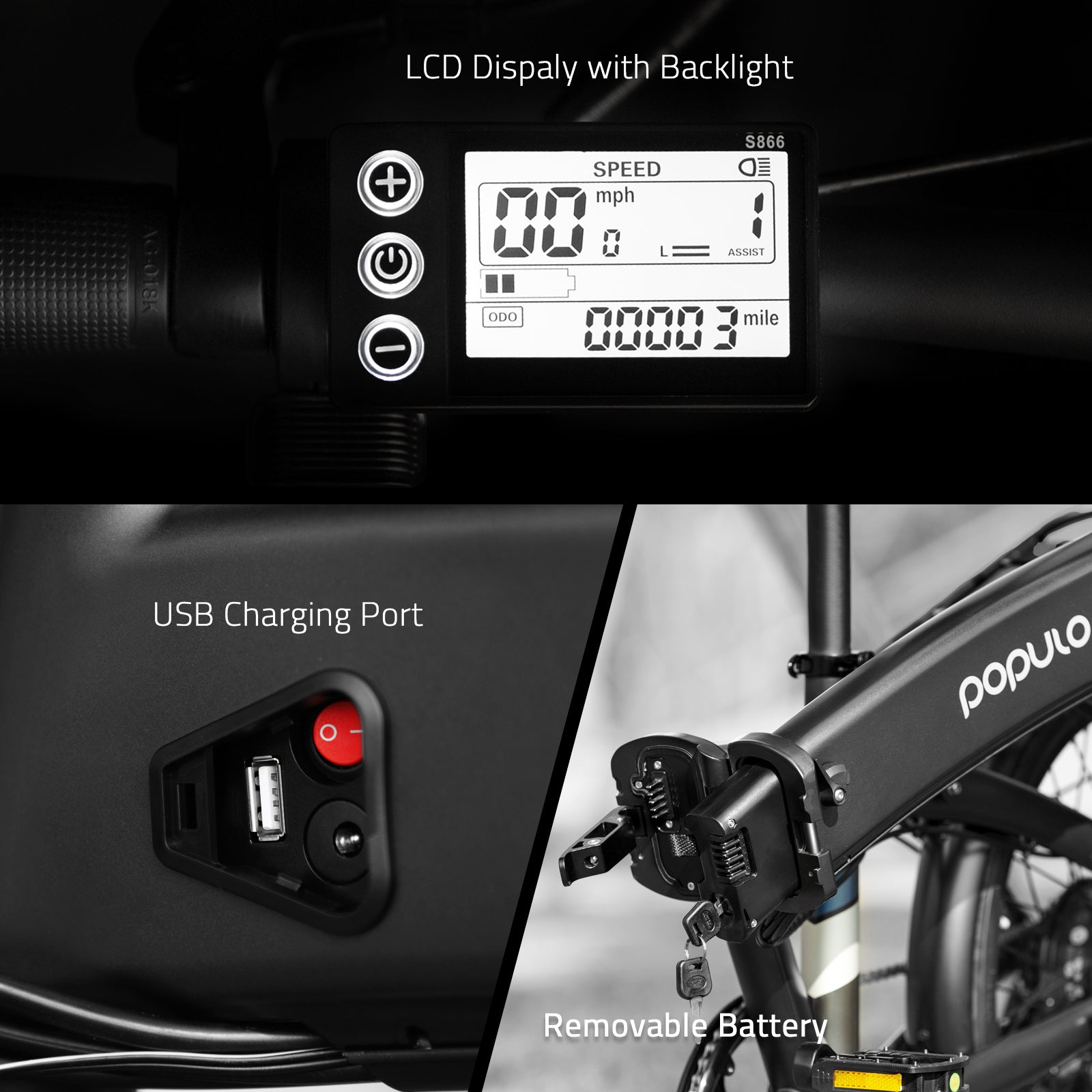 Populo Curve Foldable Electric Bicycle Populo Bikes